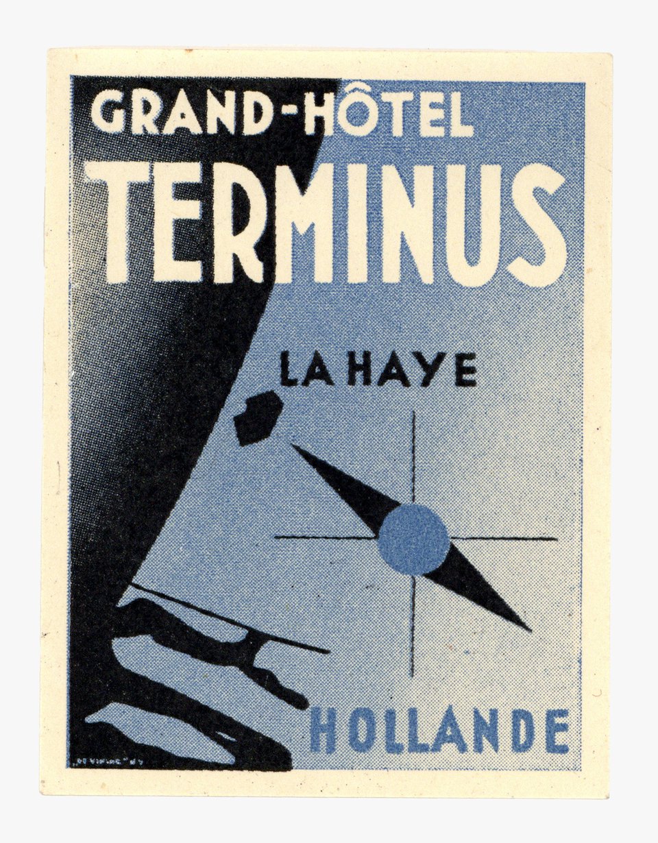 Grand-Hôtel Terminus - La Haye – Affiche ancienne – ANONYMOUS – None