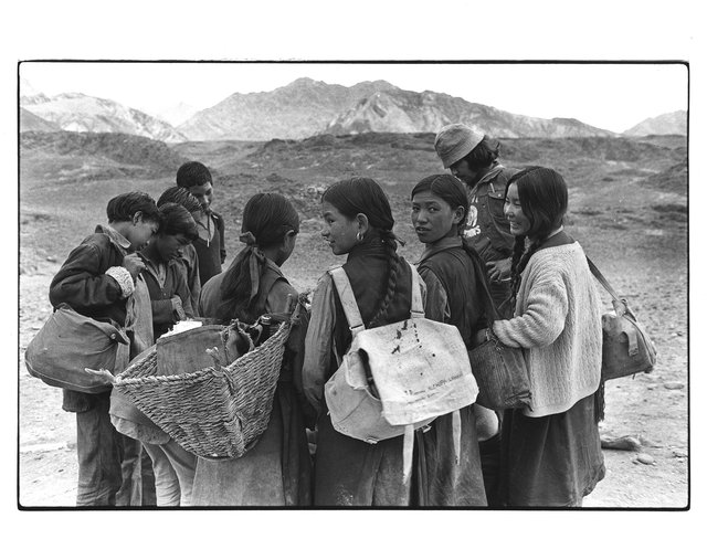 Groupe de jeunes gens, Ladakh