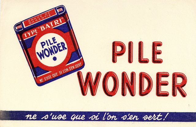 Pile Wonder, ne s'use que si l'on s'en sert!