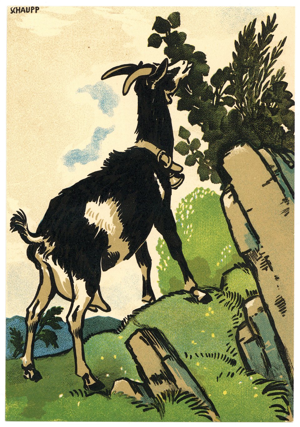 Bierbrauerei UTO, Carte Mono – Affiche ancienne – Richard SCHAUPP – 1906