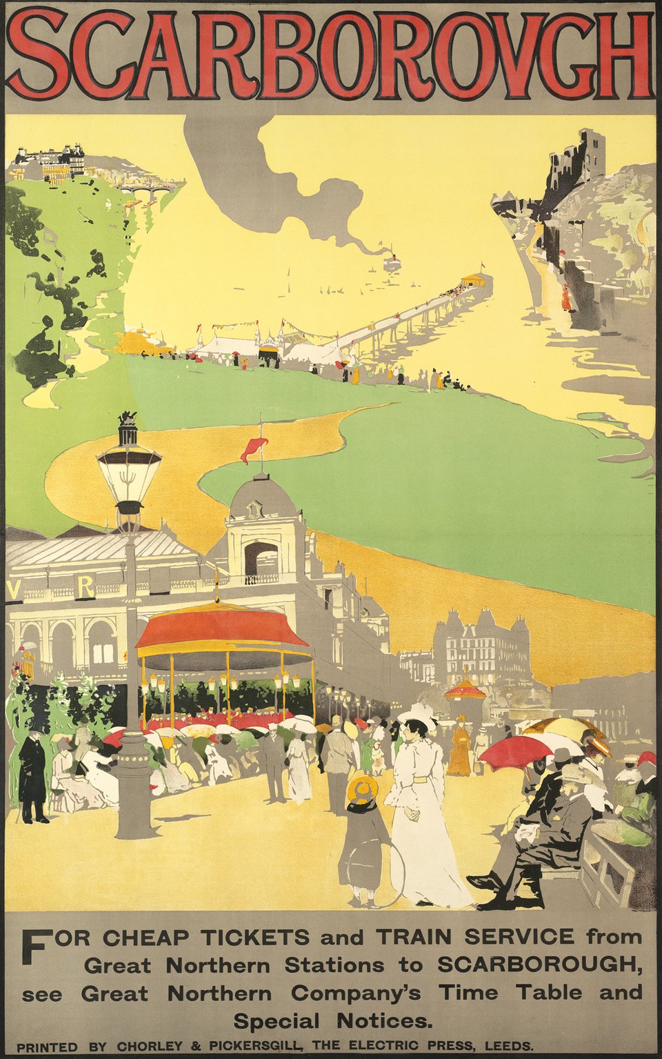Scarborough – Affiche ancienne – ANONYMOUS – 1910
