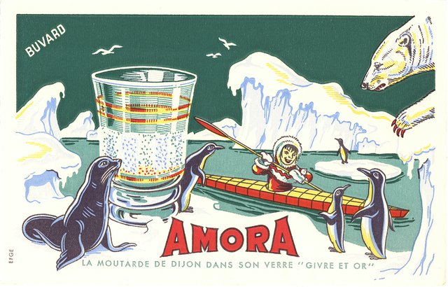 La moutarde Amora de Dijon dans son verre “givre et or