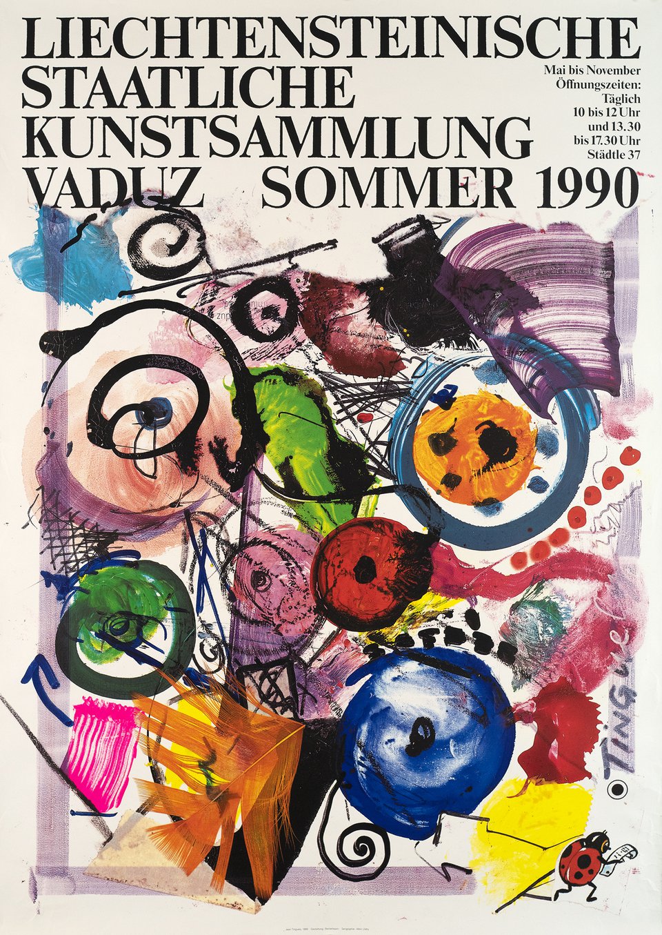 Liechtensteinische Staatliche Kunstsammlung, Vaduz – Vintage poster – Jean TINGUELY – 1990