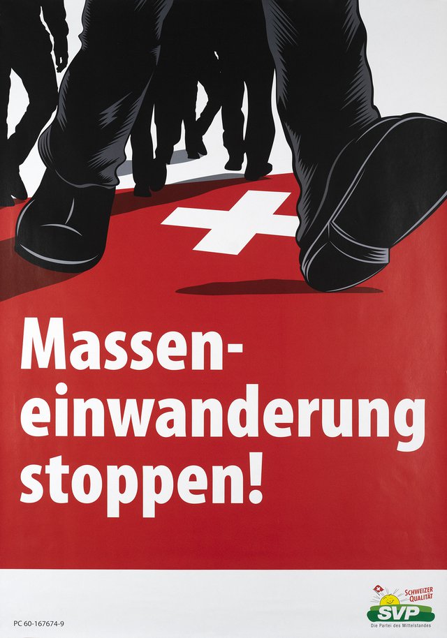 SVP, Massen-einwanderung stoppen!