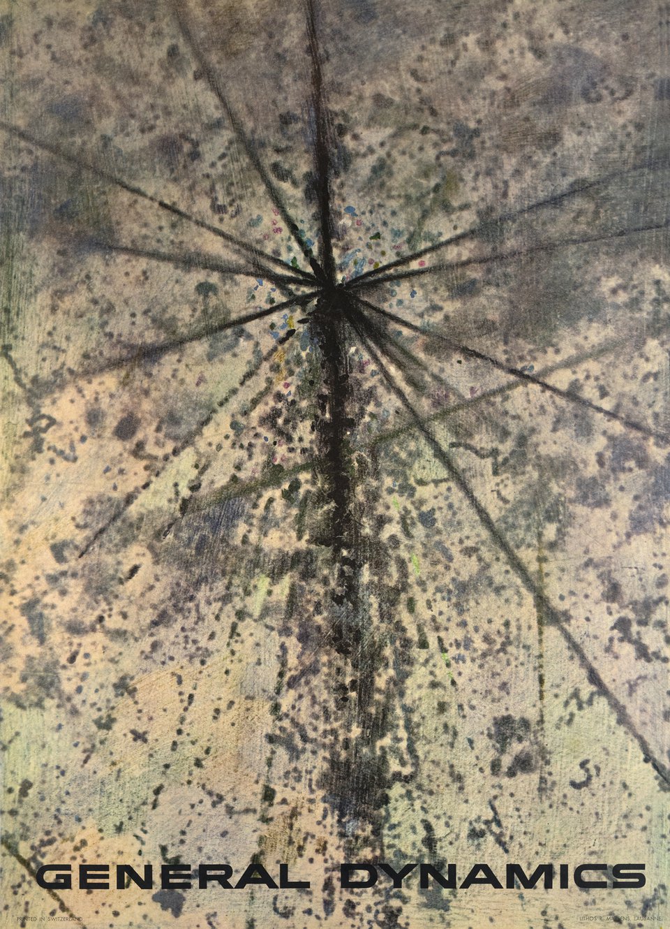 General Dynamics, Exploring the Universe, subatomic worlds, Avant la lettre – Affiche ancienne – Erik NITSCHE – 1957