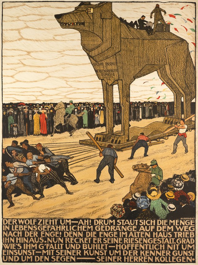 Der Wolf zieht um, Graph. Antstalt J.E. Wolfensberger, Zurich