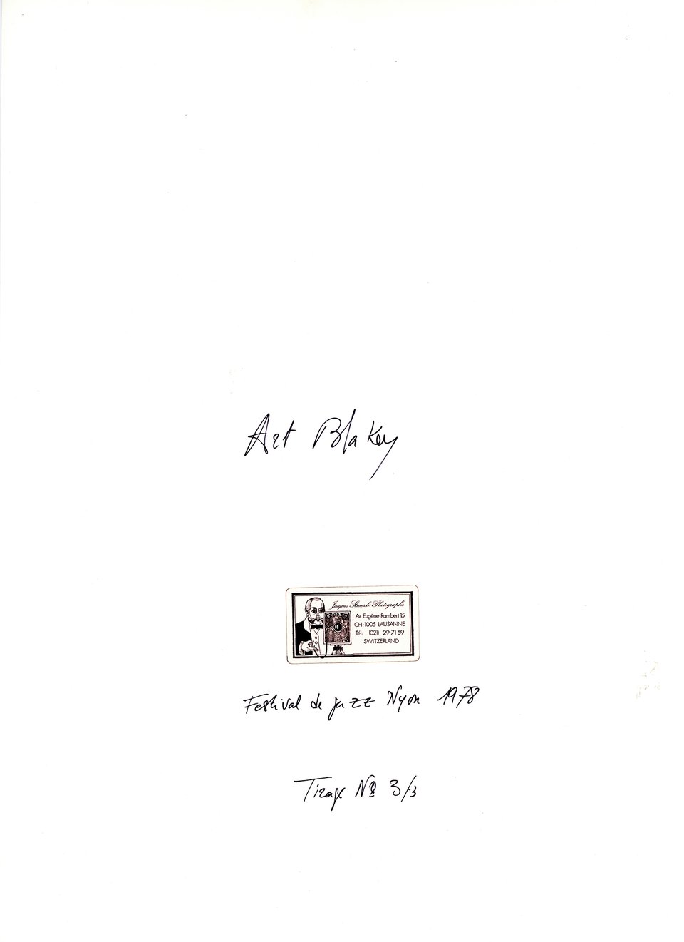 Art Blakey, Jazz Nyon