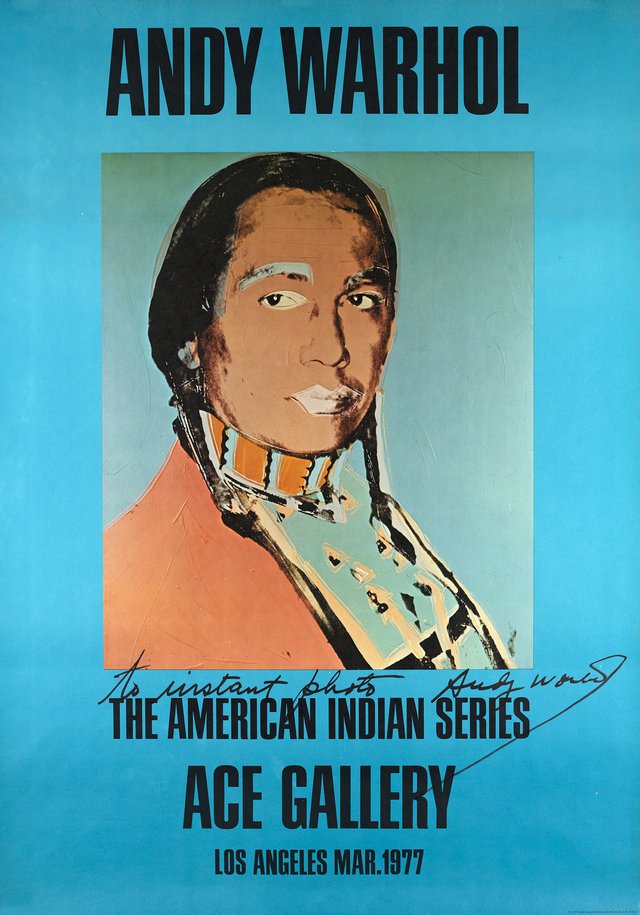 Andy Warhol, The American Indian Series, Ace Gallery, Los Angeles