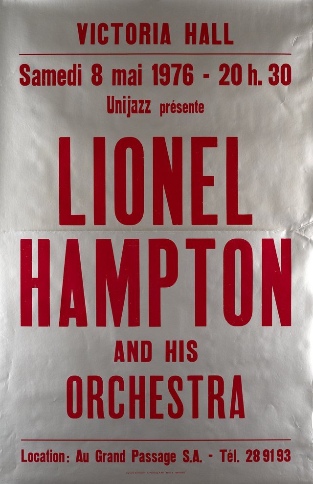 Unijazz présente Lionel Hampton and his Orchestra, Victoria Hall