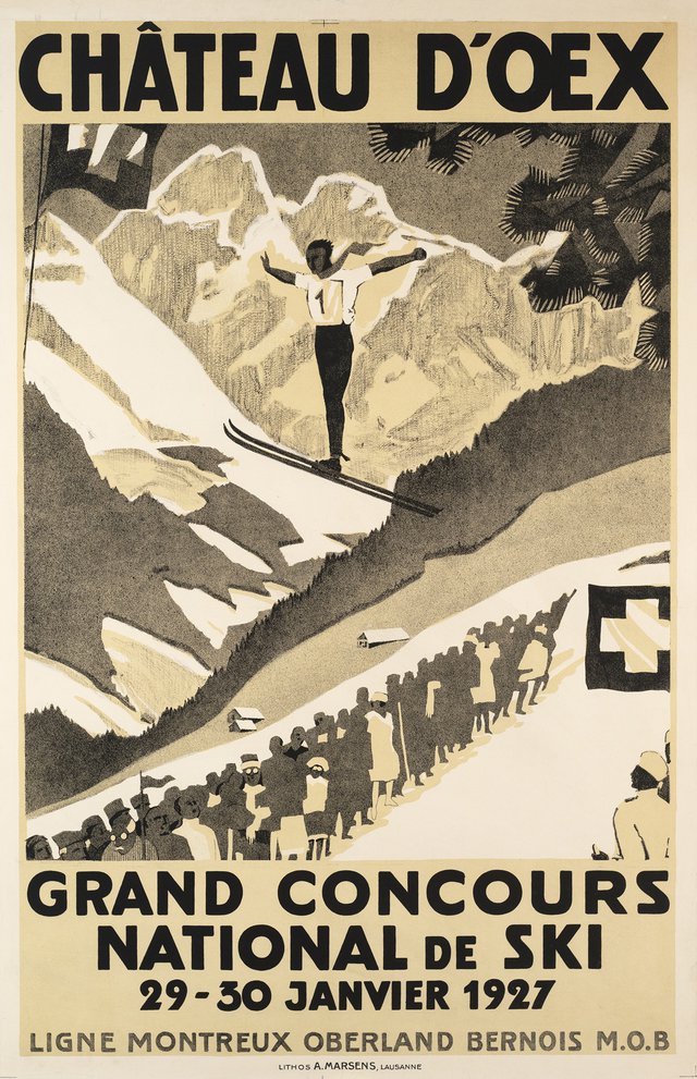 Château d'Oex, Grand concours National de Ski 29-30 Janvier 1927