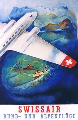 Swissair, Rund- und Alpenflüge