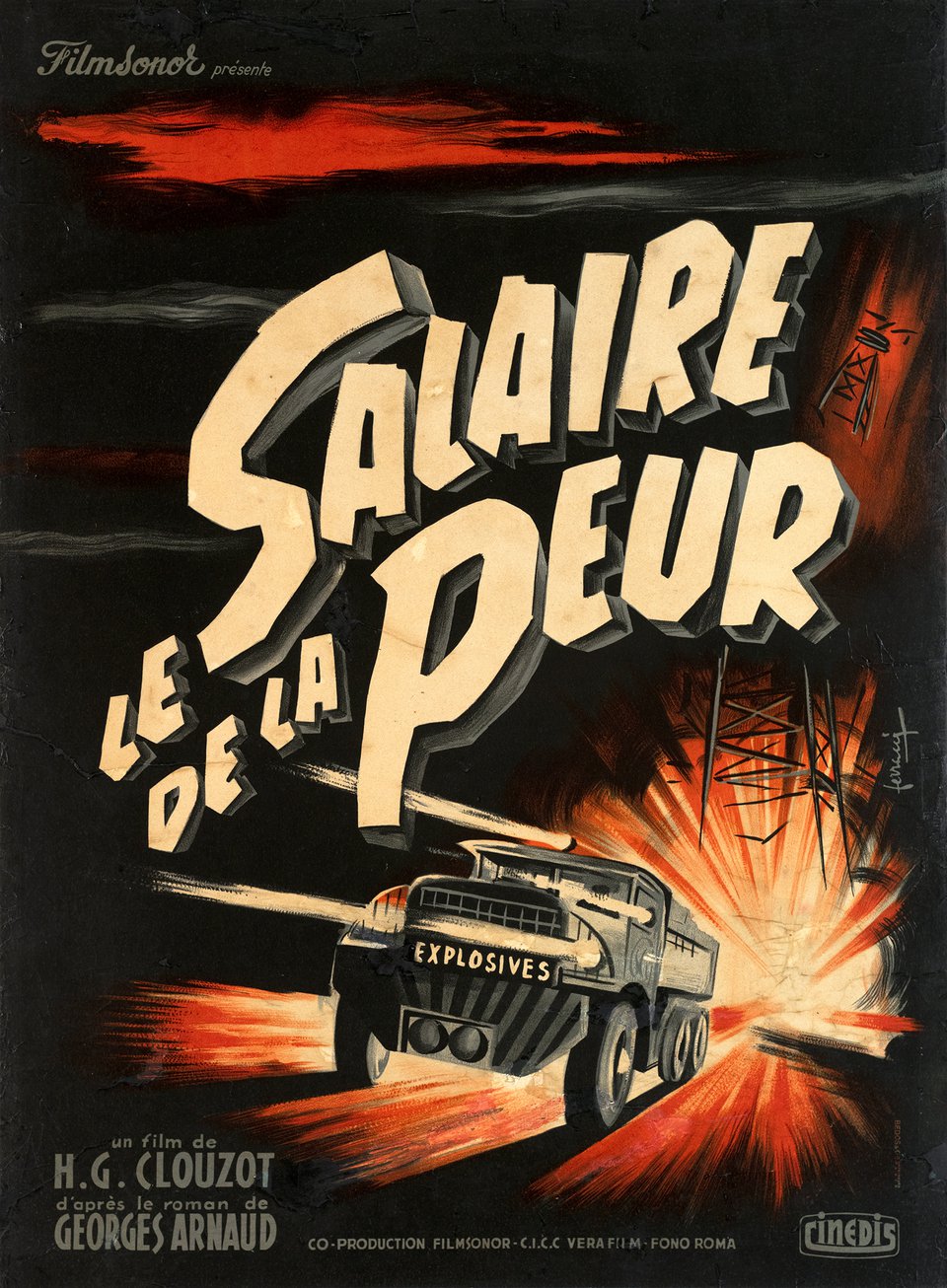 Le Salaire de la Peur – Vintage poster – FERRACCI – 1953