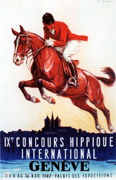 9ème concours hippique international, Genève 1947