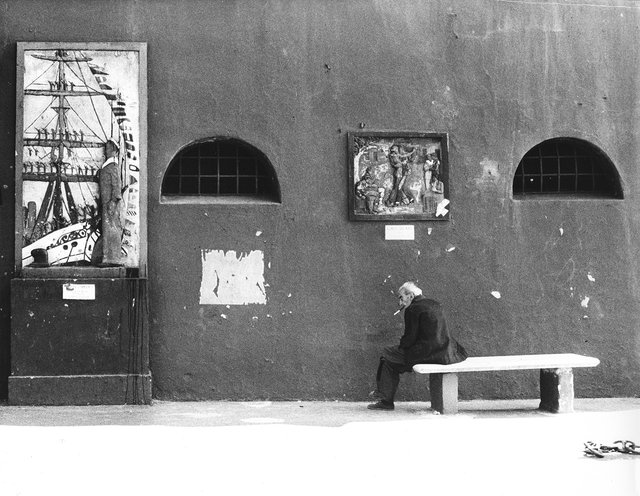 Homme sur un banc, Buenos Aires