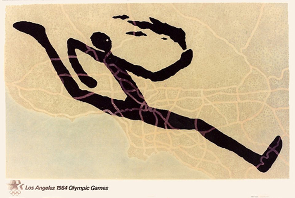 Los Angeles 1984 Olympic Games – Affiche ancienne – Martin PURYEAR – 1984