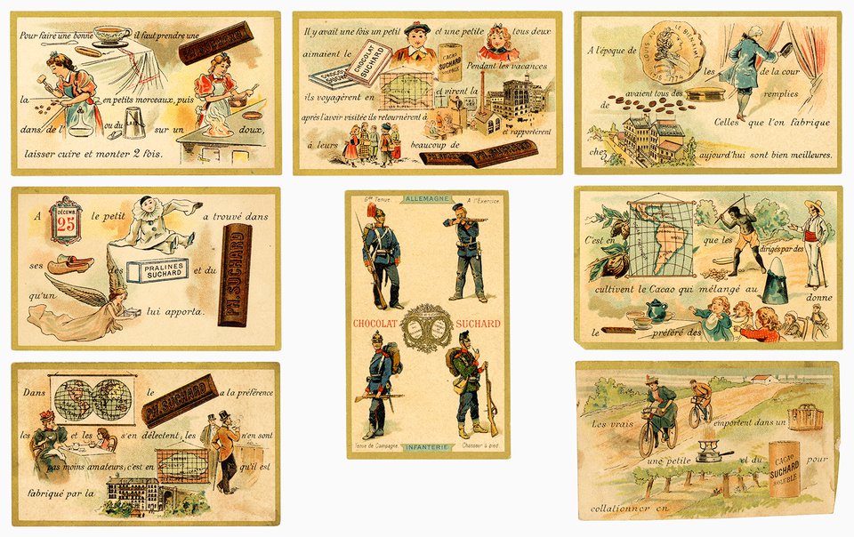 Cartes Chromos P.H. Suchard – Affiche ancienne – ANONYMOUS – 1905