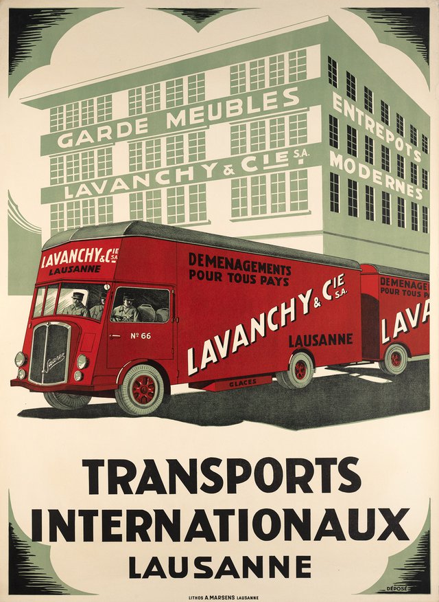 Lausanne, Lavanchy, Transports Internationaux.