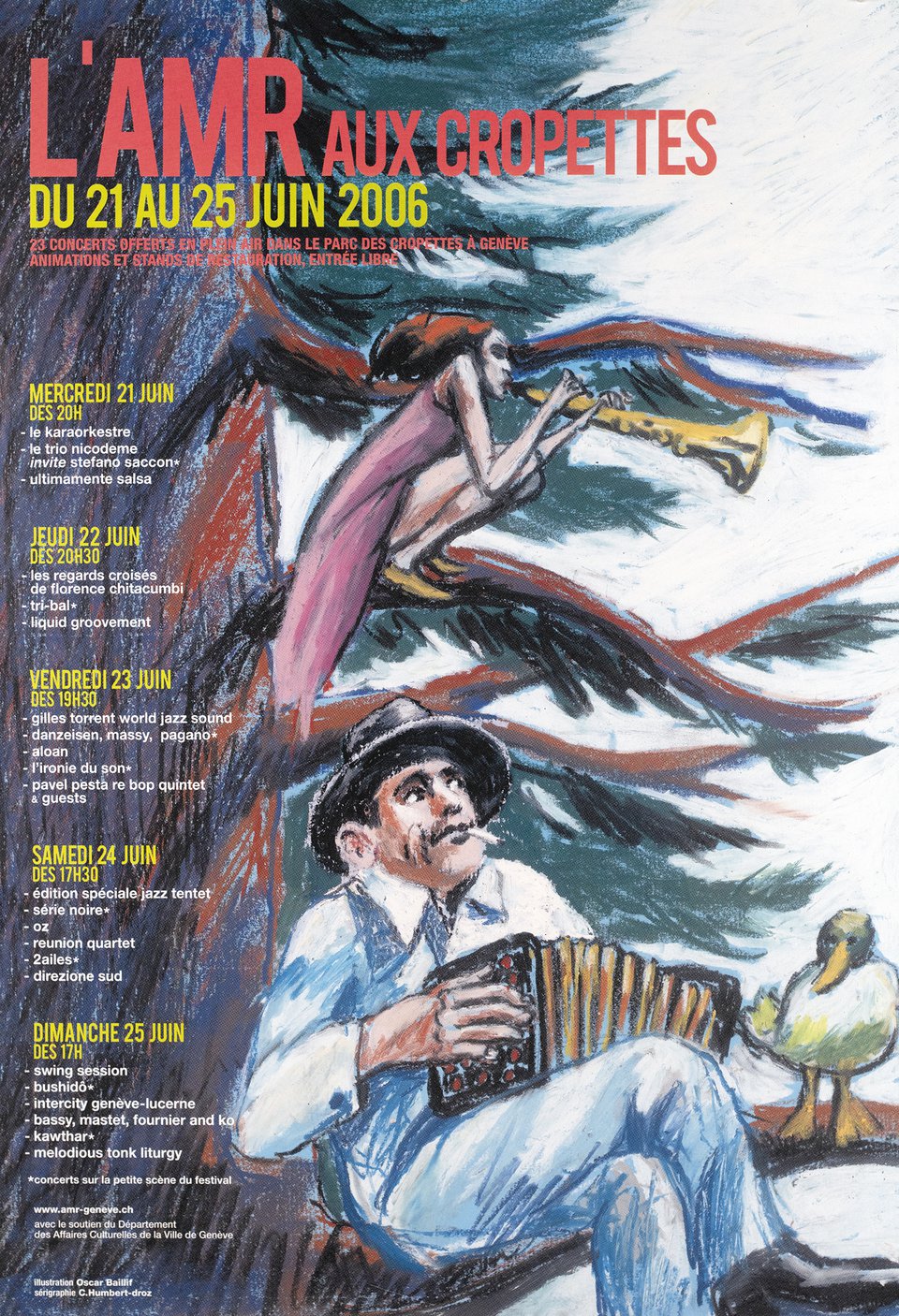 L'AMR aux Cropettes – Vintage poster – Oscar Baillif – 2006