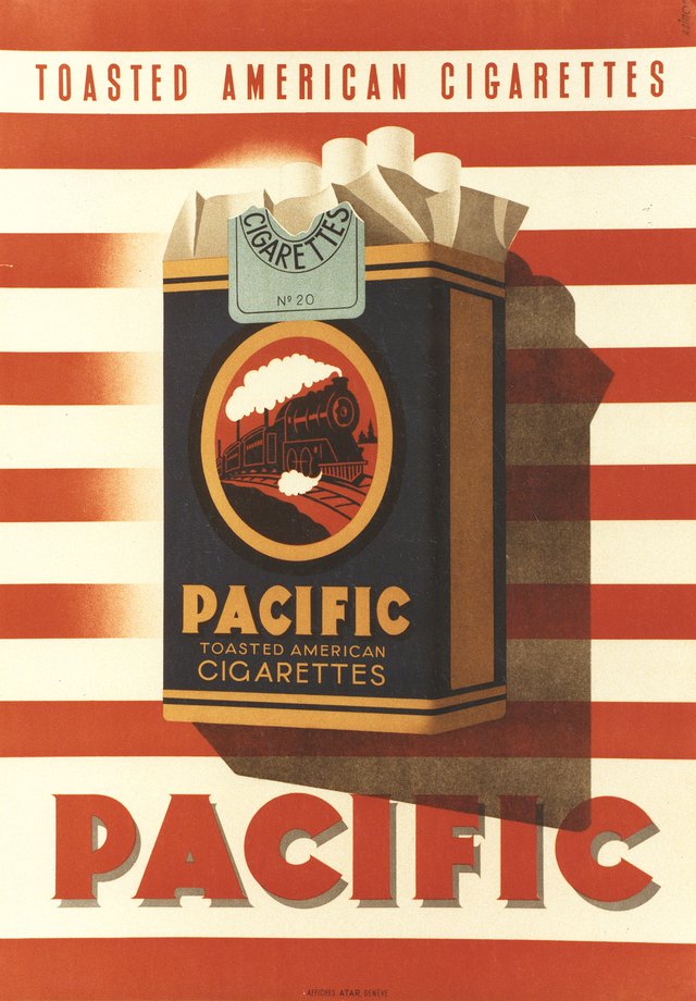 Pacific, toasted american cigarettes