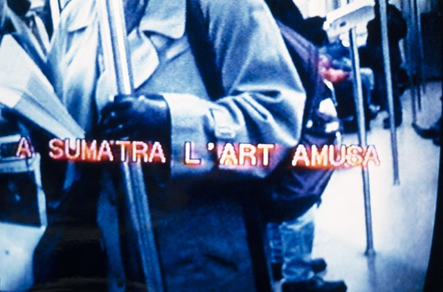 Palindrome "A Sumatra l'Art Amusa"