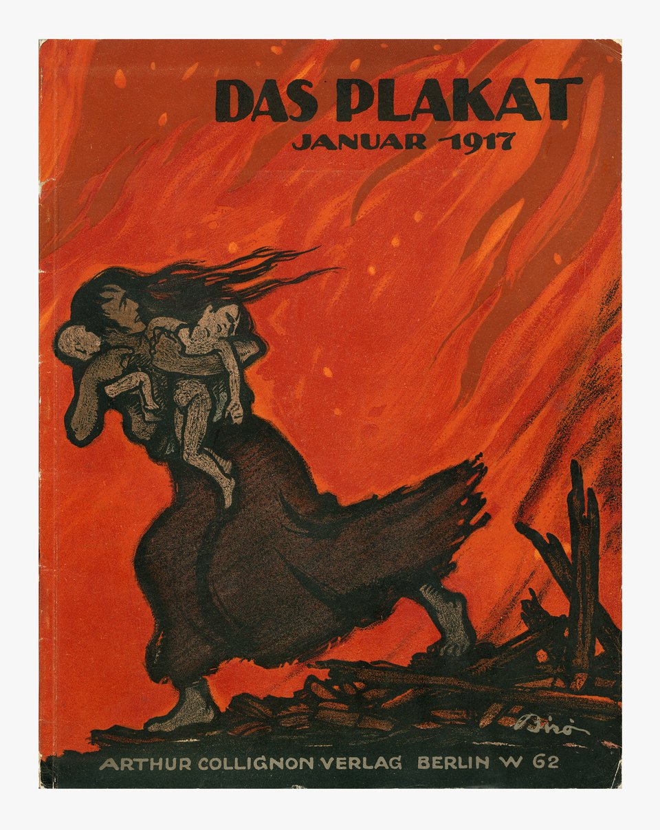 Magazine Das Plakat Januar 1917 – Affiche ancienne – Mihaly BIRO – None