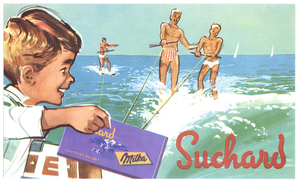Chocolat Suchard – Affiche ancienne – ANONYMOUS – 1950