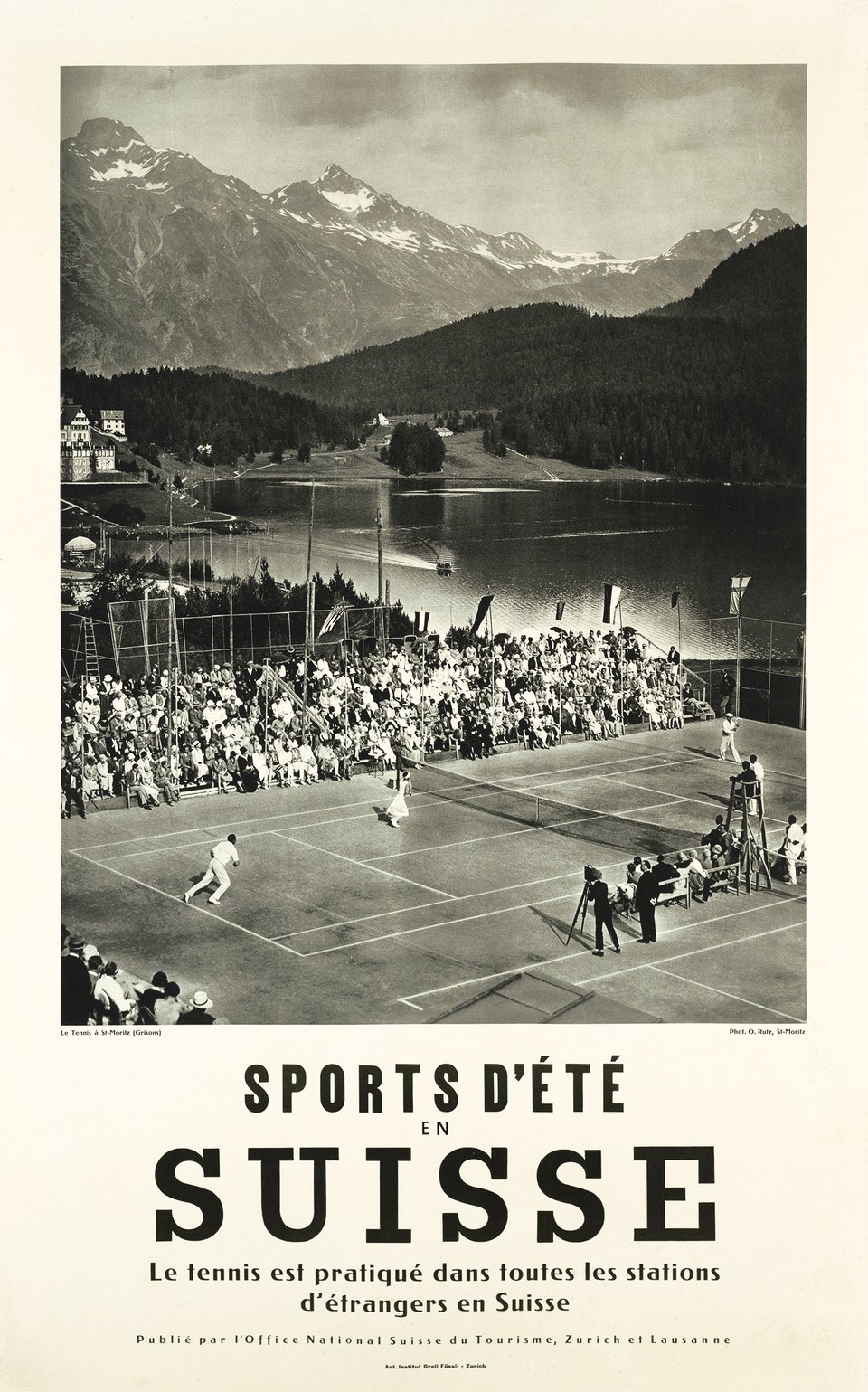 Sports d'été en Suisse, St.Moritz – Vintage poster – O. RUTZ – 1927
