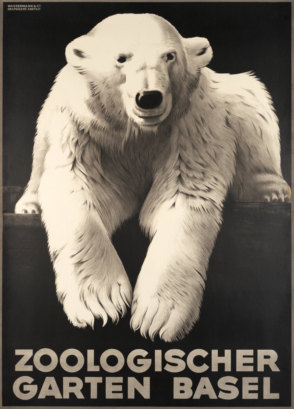 Zoologischer Garten Basel – Affiche ancienne – Urs EGGENSCHWYLER – 1932