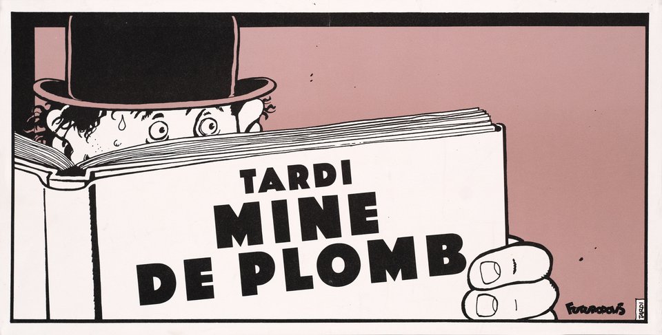 Mine de Plomb, Chiures de Gomme, Tardi – Affiche ancienne – Jacques TARDI – 1990