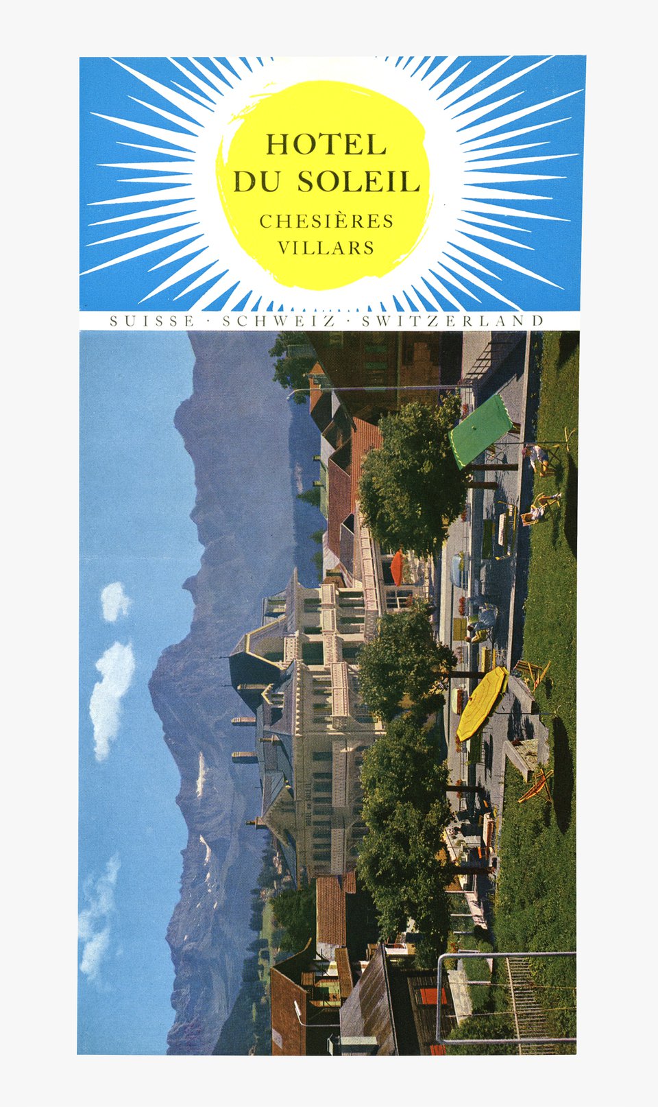 Hotel du Soleil Chesières Villars – Affiche ancienne – ANONYMOUS – None