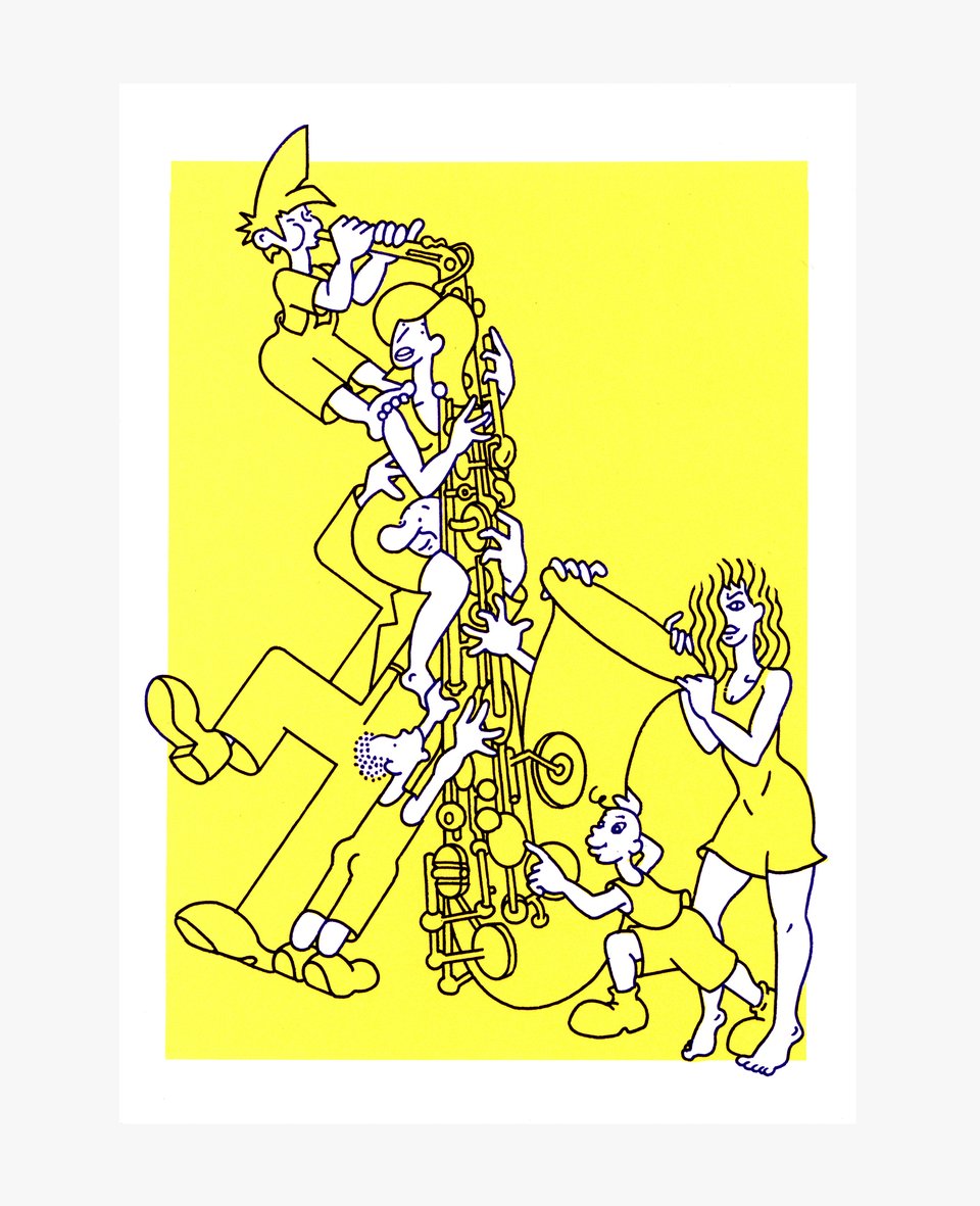 Saxophone – Vintage poster – ALOYS – 1998