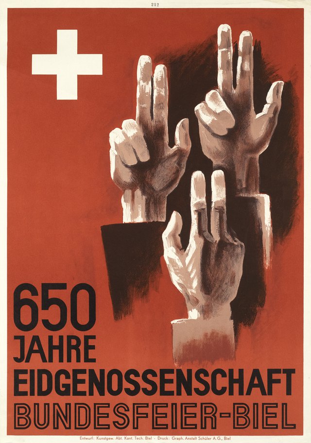 650 Jahre Eidgenossenschaft, Bundesfeier-Biel