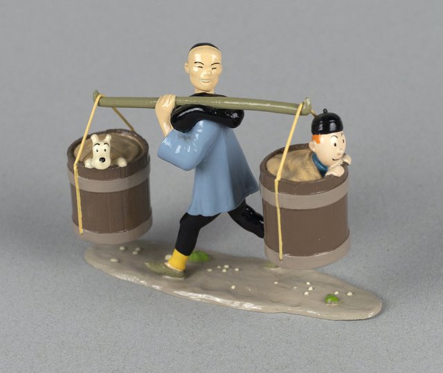 Le Lotus Bleu, Tintin Milou et le Chinois, Pixi