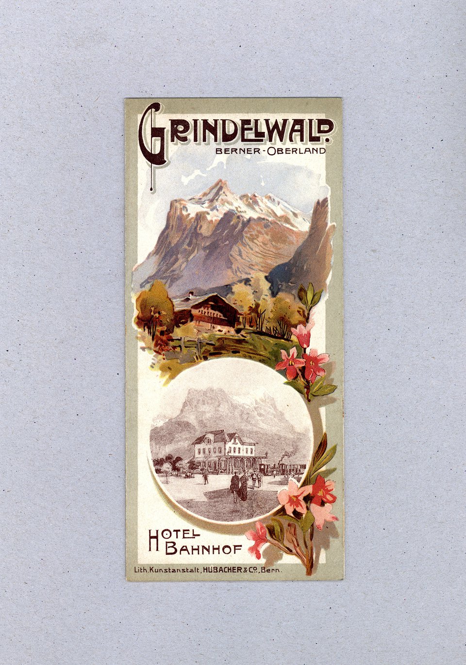 Grindelwald. Berner-Oberland Hotel Bahnhof