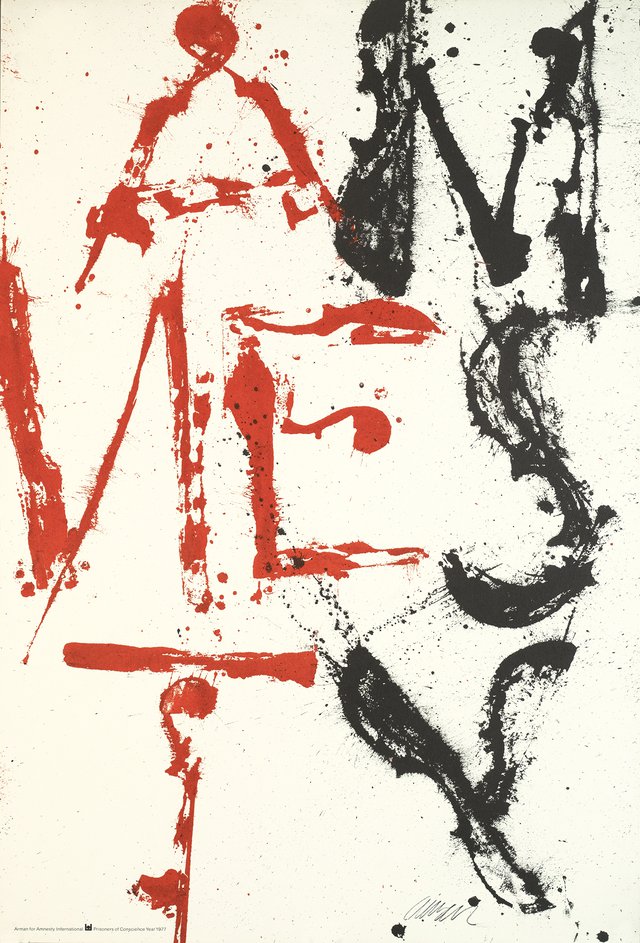Arman for Amnesty international, Prisoners of conscience, year 1977