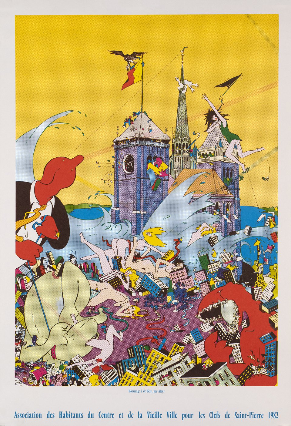 Association des clefs de St Pierre – Affiche ancienne – ALOYS – 1982