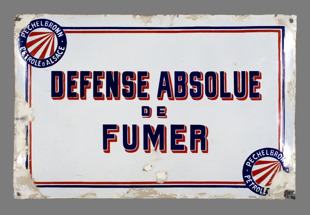 Défense absolue de fumer