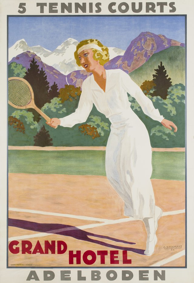 Adelboden, Grand Hotel, 5 tennis courts