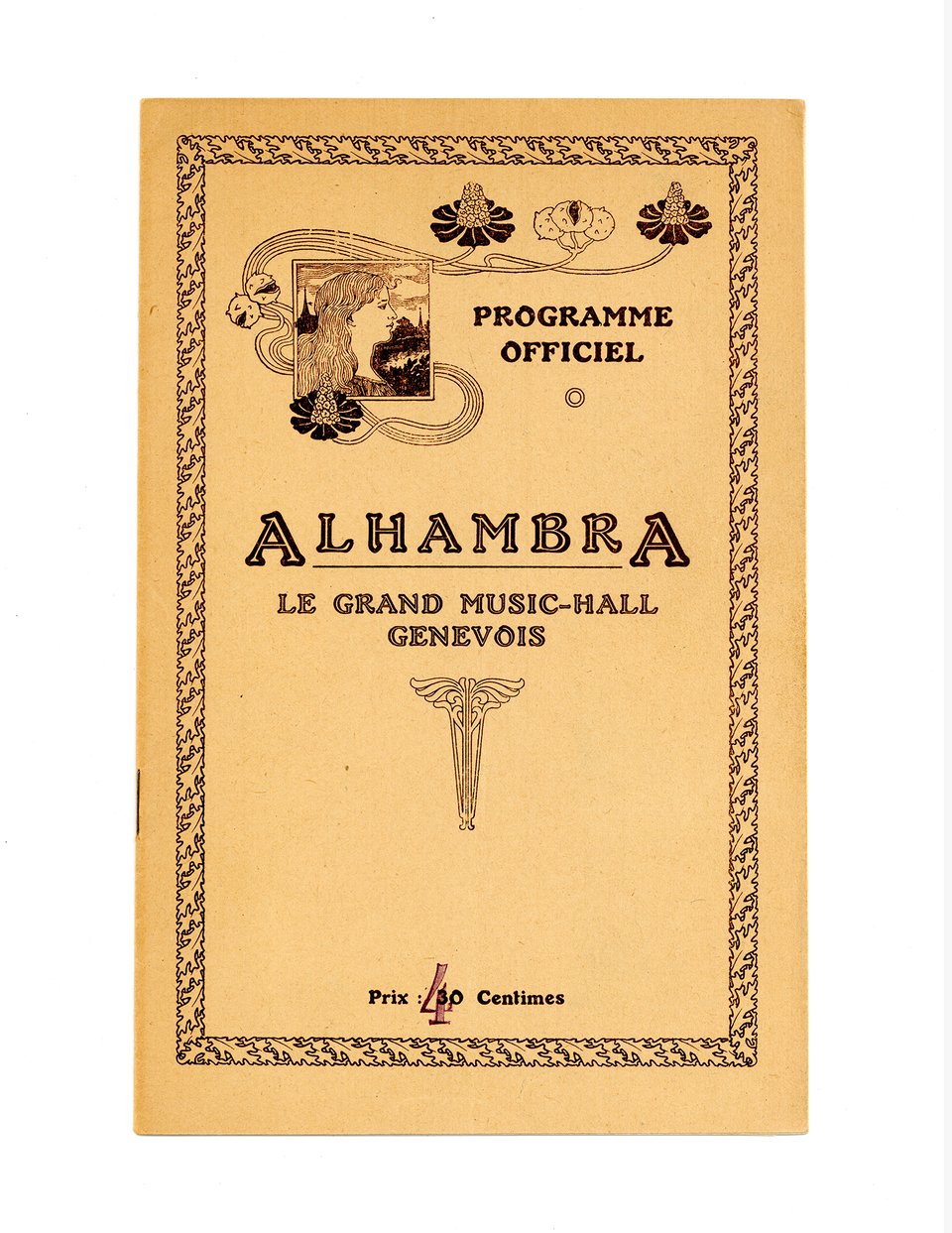 Alhambra, Le grand Music-Hall Genevois – Vintage poster – ANONYMOUS – 1925