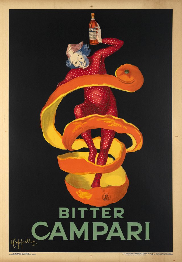 Campari, Bitter Campari, the small orange peel
