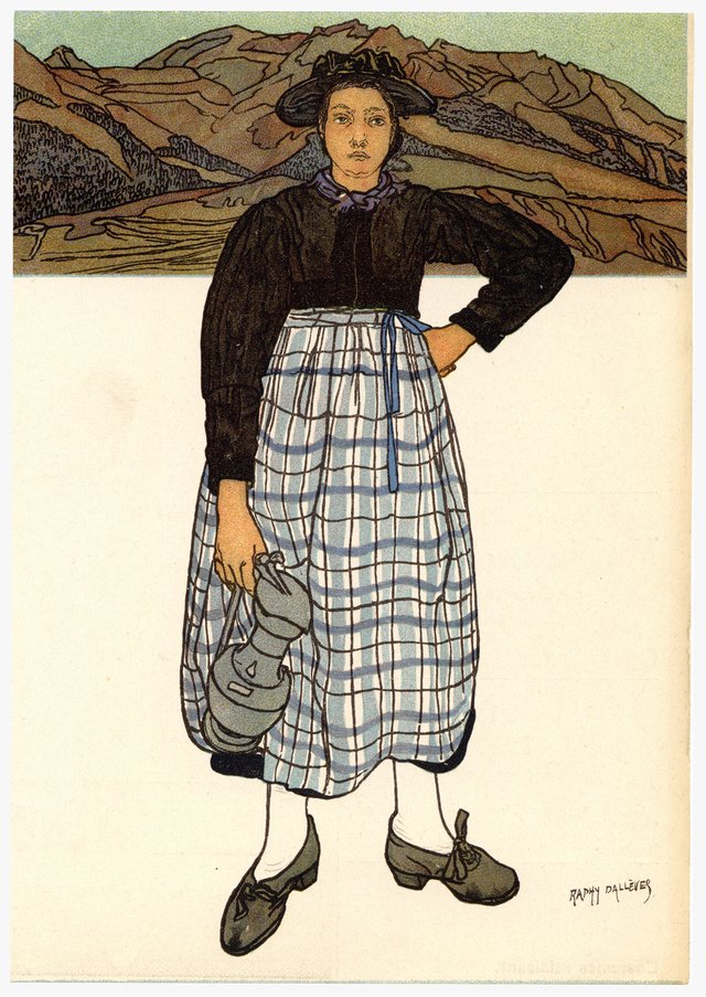 Menu Helvetica, costume valaisan