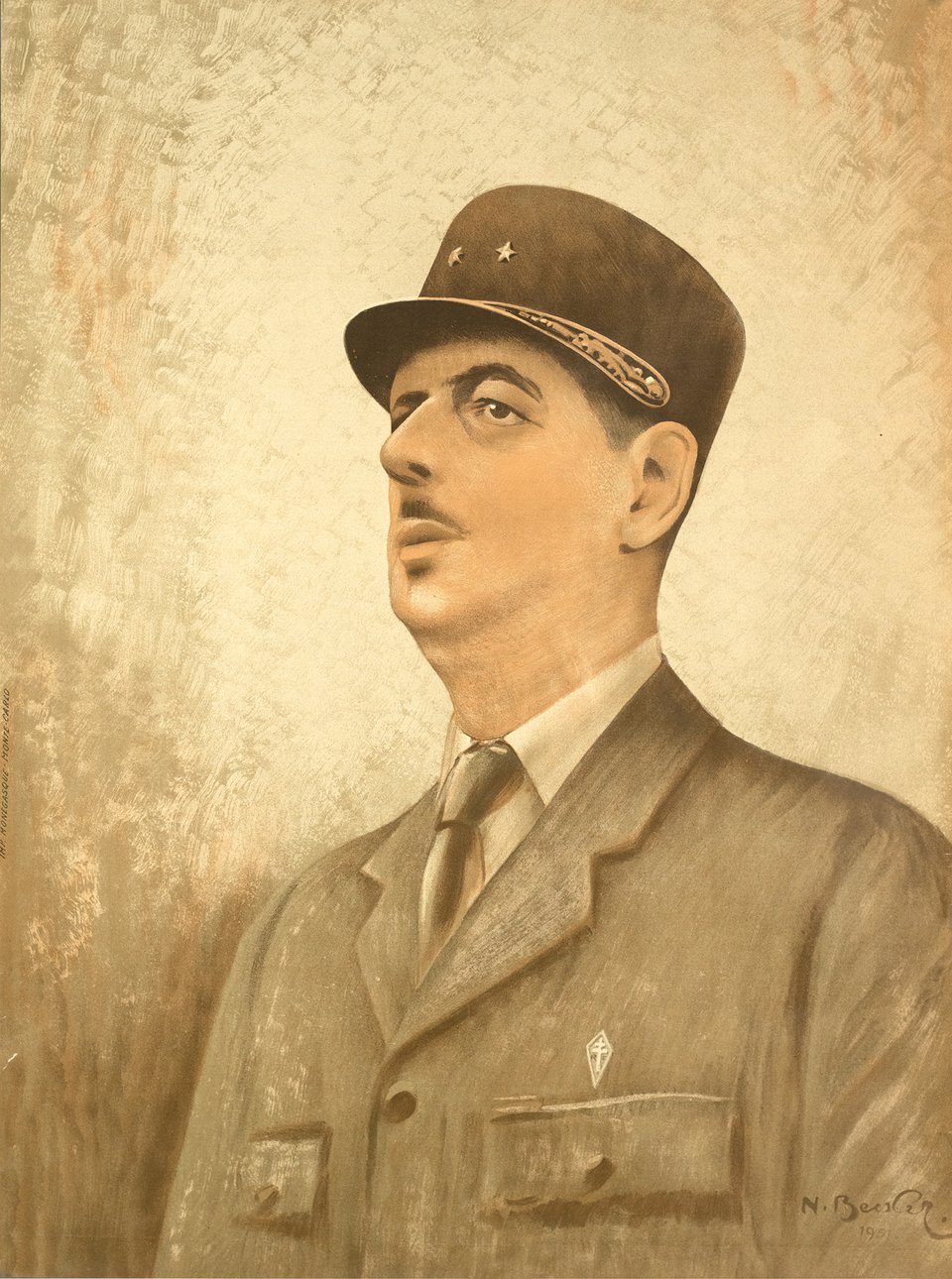 Charles de Gaulle – Affiche ancienne – ANONYMOUS – 1951