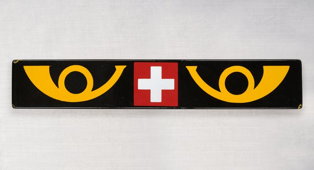 PTT plaque boîte aux lettres de la Poste suisse