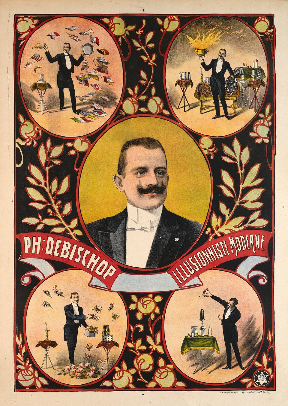 Ph.Debischop, Illusionniste Moderne – Vintage poster – ANONYMOUS – 1910