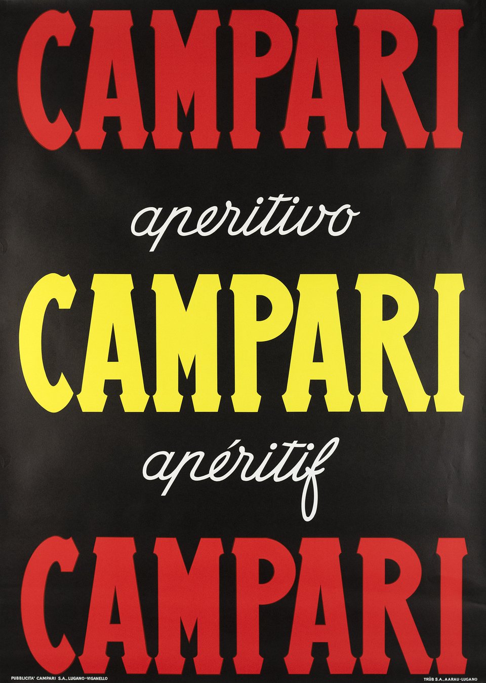 Campari, Apéritif, Campari Aperitivo – Affiche ancienne – ANONYMOUS – 1960