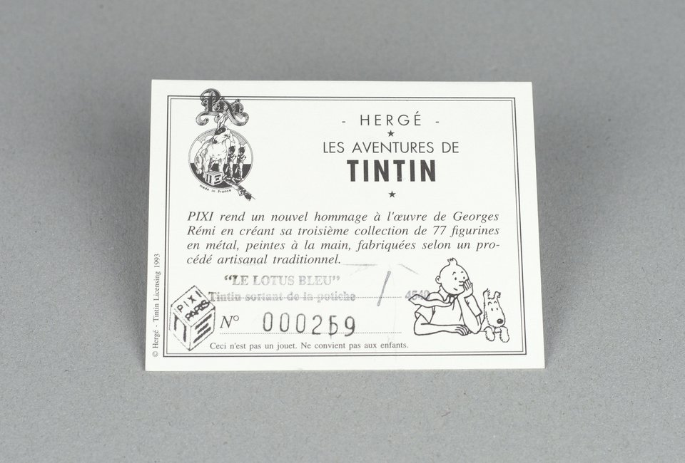 Le Lotus Bleu, Tintin sortant de la potiche, Pixi