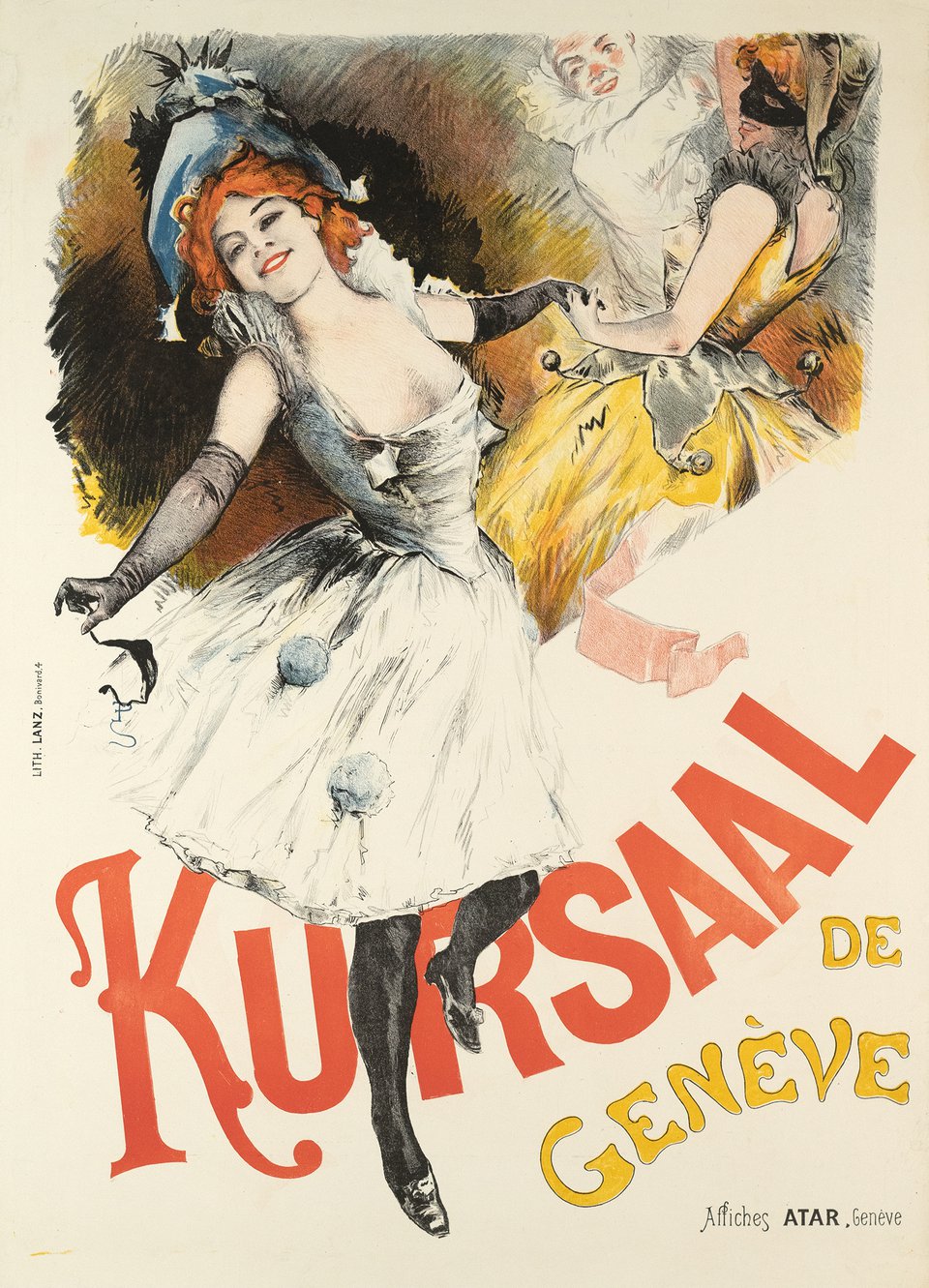 Kursaal de Genève – Affiche ancienne – Emile Auguste PINCHART – 1900