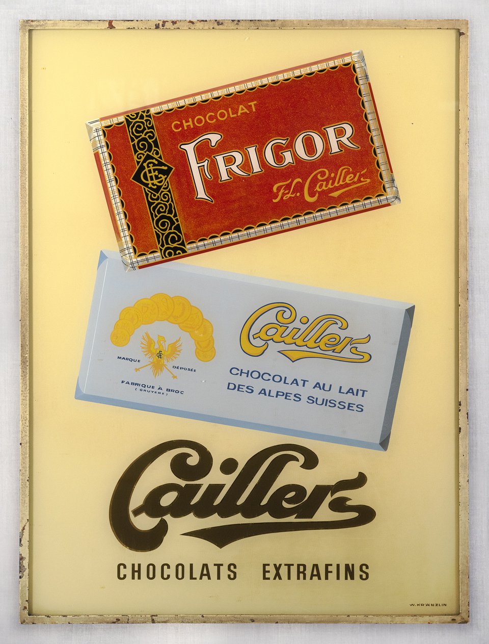 Cailler, Chocolats extrafins – Vintage poster – ANONYMOUS – 1950