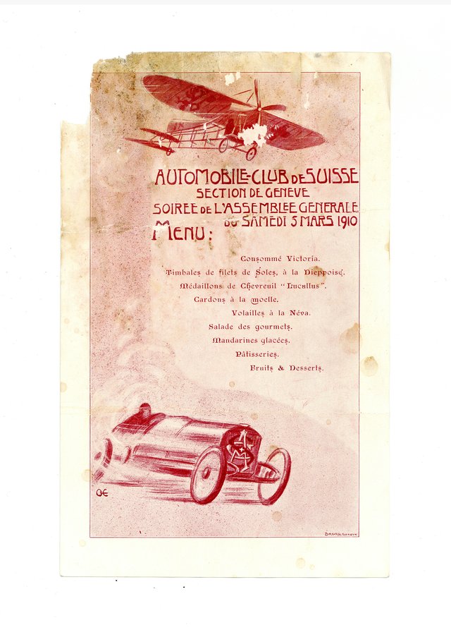 Automobile-Club de Suisse, Genève, Assemblée générale, 5 mars 1910