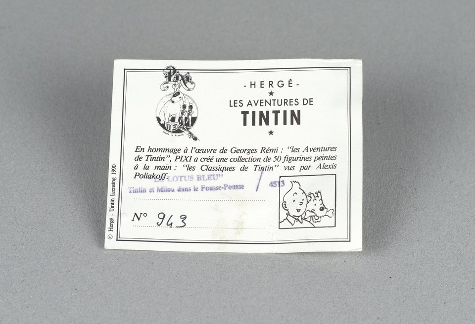 Le Lotus Bleu, Tintin et Milou dans le Pousse-Pousse, Les Classiques de Tintin, Pixi